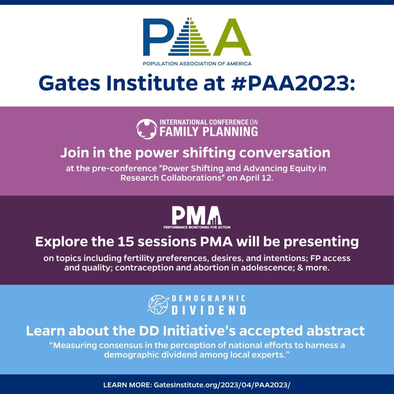 L'Institut Gates à #PAA2023