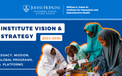 L'Institut William H. Gates Sr. pour la population et la santé génésique dévoile une nouvelle stratégie jusqu'en 2030