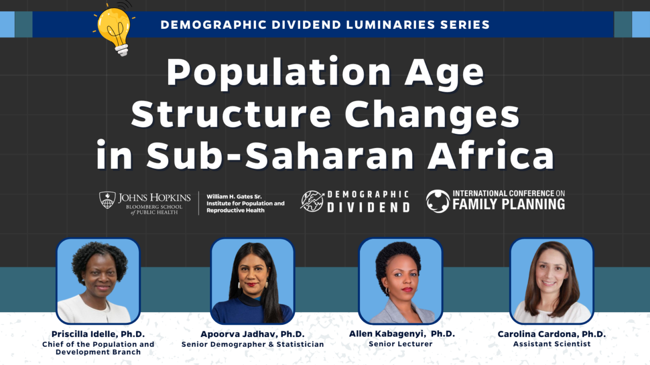 Véalo ahora: Webinar del Dividendo Demográfico sobre los cambios en la estructura por edades de la población en el África subsahariana
