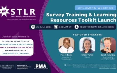 Véalo ahora: PMA's Survey Training &amp; Learning Resources Toolkit Launch (en inglés)