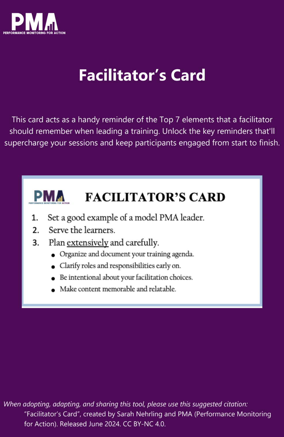 Carte de l'animateur