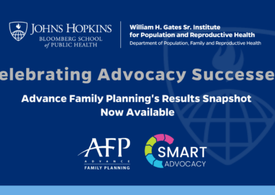 Celebrating Advocacy Successes: Advance Family Planning’s Results Snapshot Now Available