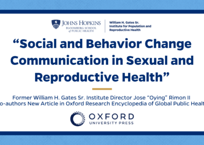 Former W. H. Gates Sr. Institute Director Published in Oxford Research Encyclopedia of Global Health