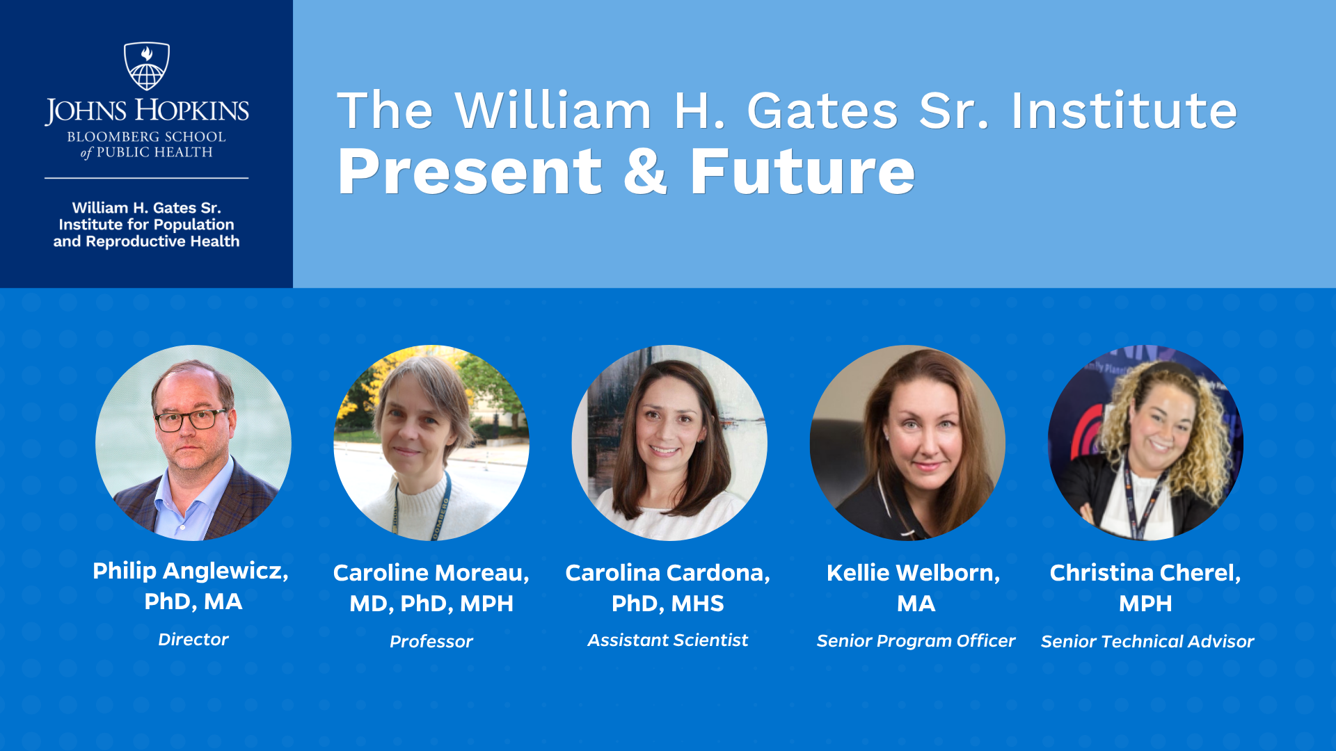 The William H. Gates Sr. Institute: Present and Future Seminar