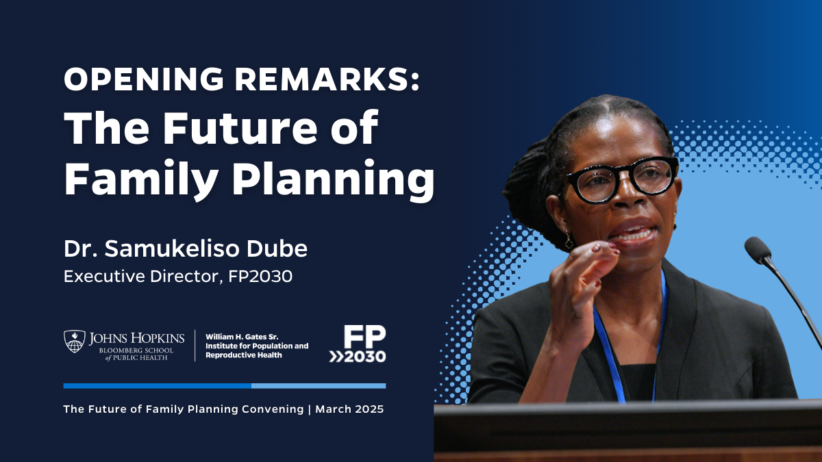 A New Era for Family Planning: Rising Together in the Face of Global Challenges
