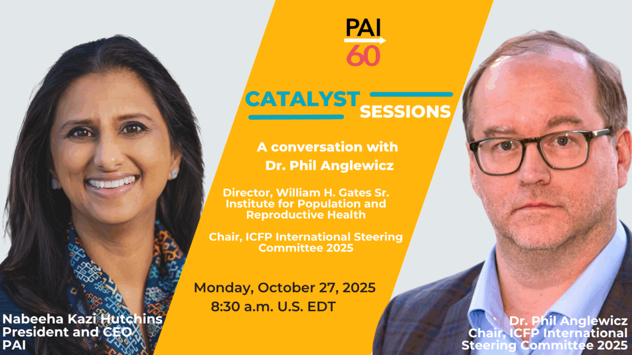 Join WHGI’s Dr. Phil Anglewicz in PAI’s Pre-ICFP Catalyst Session