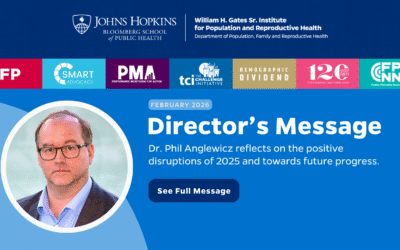 Dr. Phil Anglewicz reflects on the positive disruptions of 2025 and towards future progress