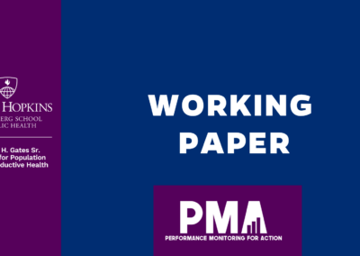 PMA, a decade of innovation in family planning data: Voices of the national survey directors